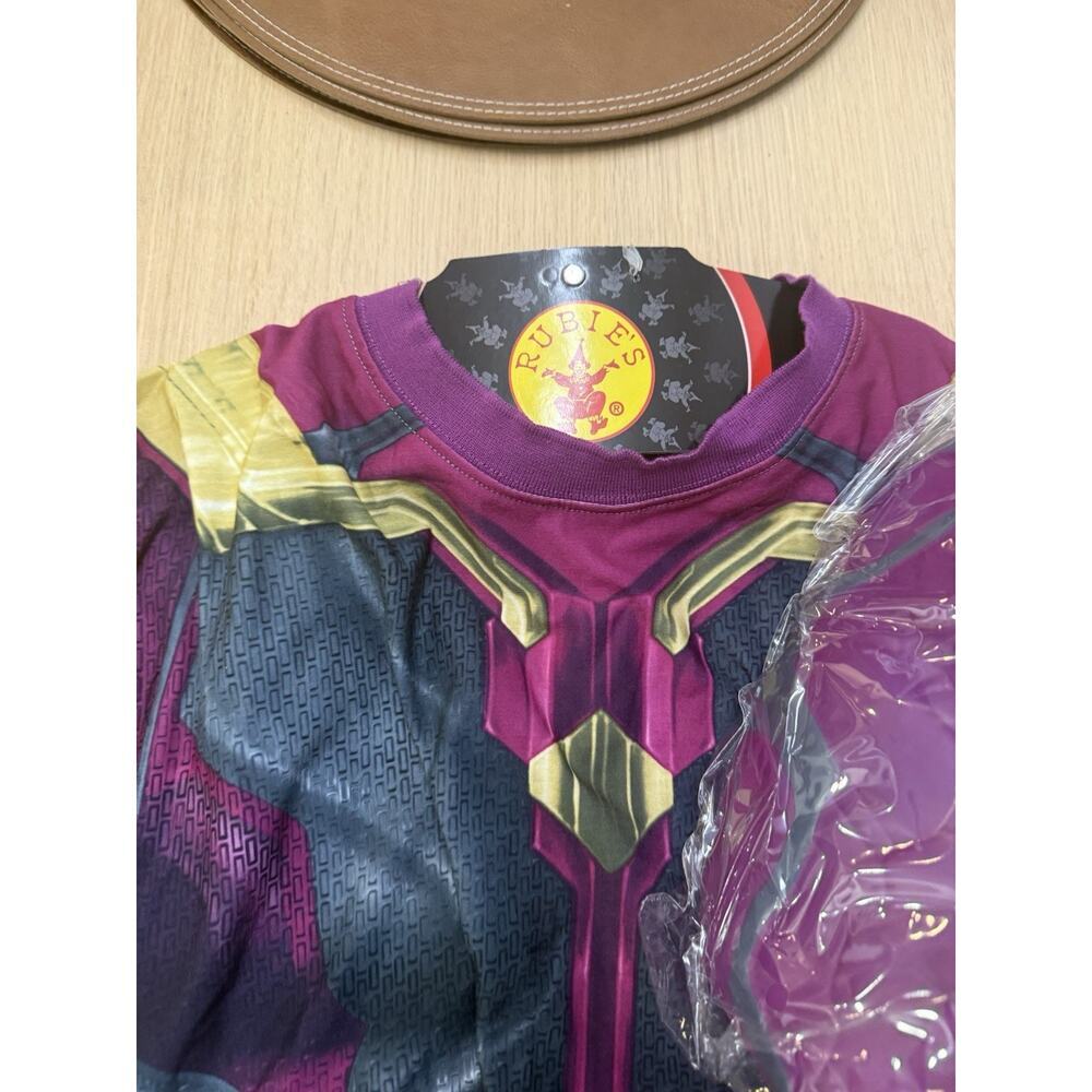 NWT Vision Shirt, Cape And Mask Marvel Avengers Ultron Halloween Adult Costume - Picture 4 of 6